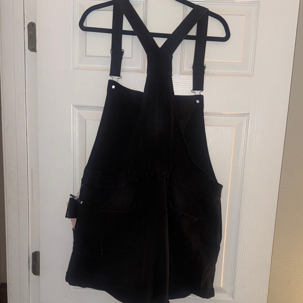 Celebrity Pink Women's Black Short Overalls - Picture 7 of 7